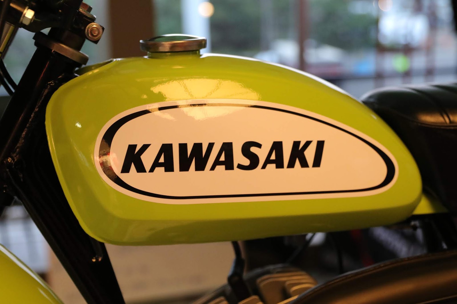 OldMotoDude 1971 Kawasaki G31M Centurion on display at the 2020 One