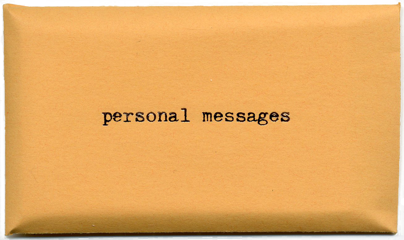personal message personal messages vol.3 (SOLD OUT)