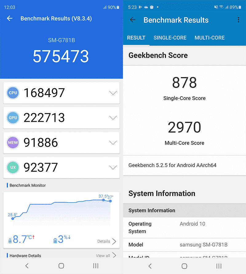 Samsung Galaxy S20 FE benchmark scores Samsung Galaxy S20 FE benchmark scores