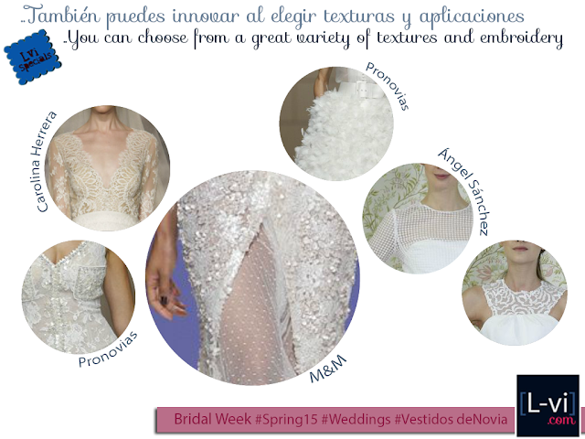 [SS15] Bridal dresses:Textures and embroidery./ Vestidos de novia: texturas y aplicaciones. L-vi.com