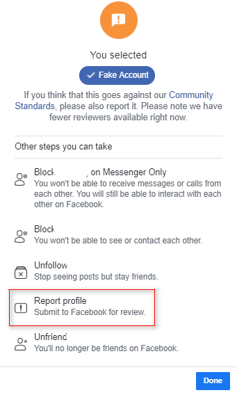 Report profile