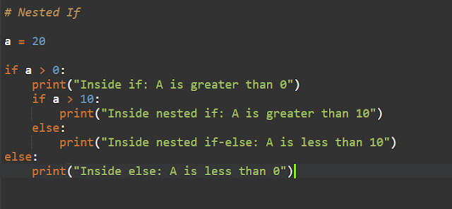 Geek4Tutorial.com: If, If...else, If...elif...else, Nested If