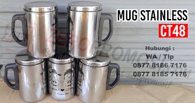 mug / tumbler Promosi, Mug Stainless CT-48, Mug Stainless Stell Promosi, Tumbler Botol Minum CT48, Mug SS CT 48