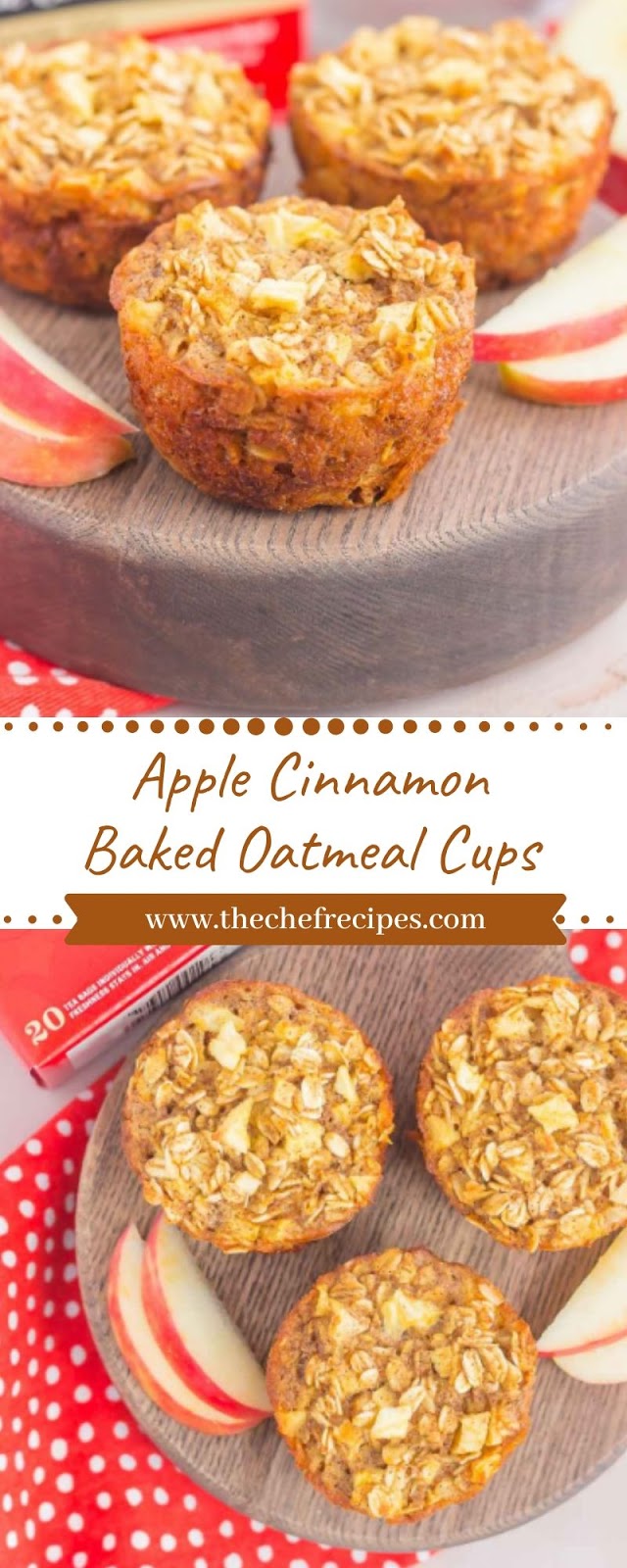 Apple Cinnamon Baked Oatmeal Cups Apple Cinnamon Baked Oatmeal Cups