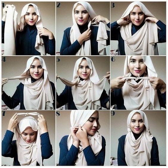 Tutorial Hijab Pashmina Tali Kekinian