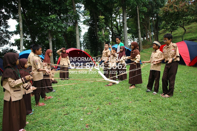 camping pramuka di hambalang