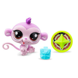 Littlest Pet Shop Series 1 3-Pack Scenery Monkey (#G7 - #54) Pet