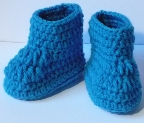 Let's create: Crochet Baby Boy Booties