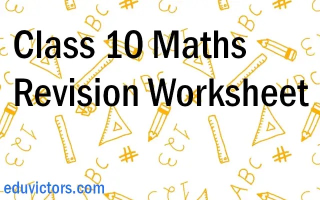 CBSE Papers, Questions, Answers, MCQ: Class 10 Maths - Revision