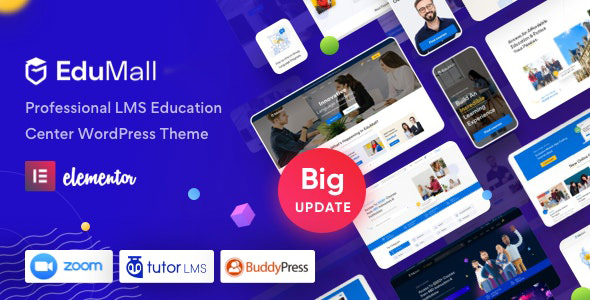 EduMall v3.3.0 Education WordPress Theme Download Free Nulled