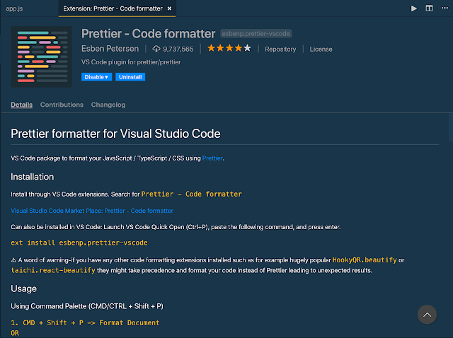 10. Prettier,best vscode extensions for javascript,best vscode extensions in javascript,extensions for javascript, javascript extension for visual studio code, visual studio code node js extensions,