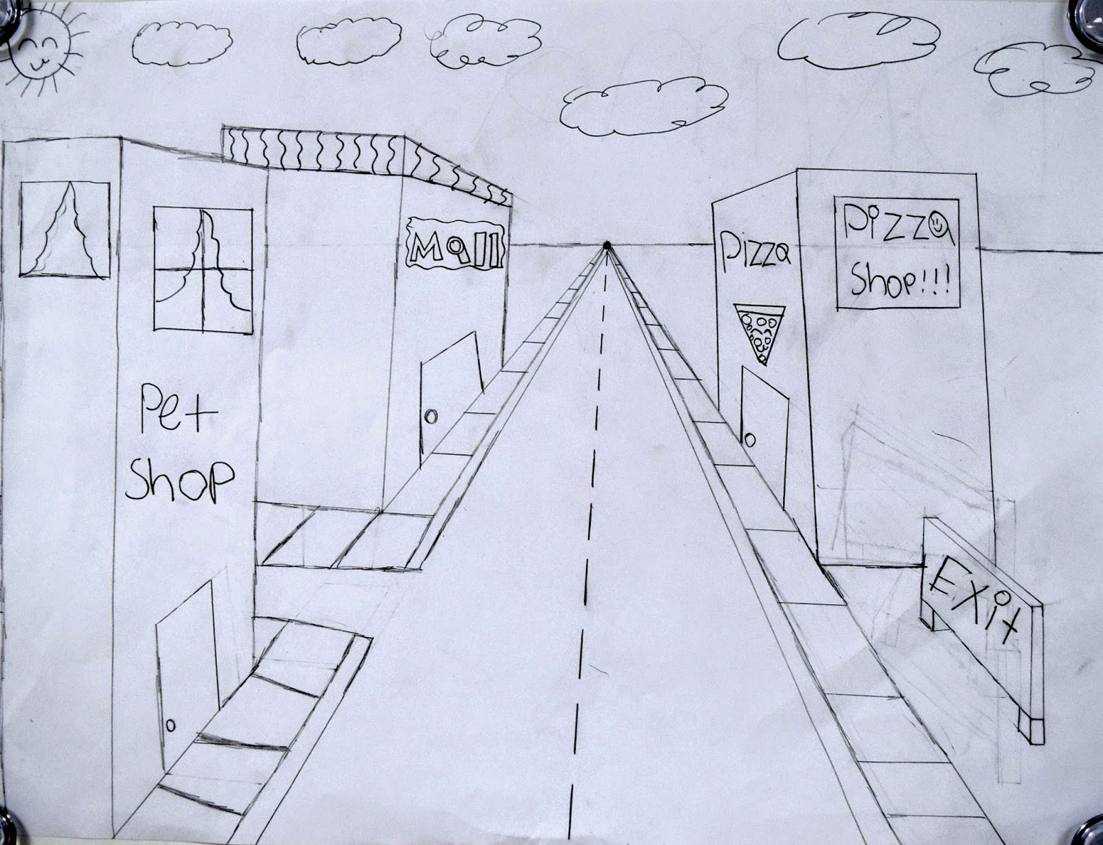 One-Point Perspective Streetscapes 2.0 (5th) - Art with Mrs. Nguyen