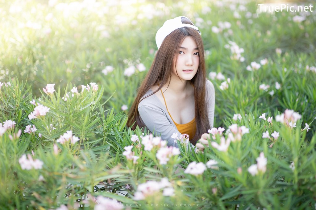 Image-Thailand-Cute-Model-Creammy-Chanama-Beautiful-Angel-In-Flower-Garden-TruePic.net- Picture-83