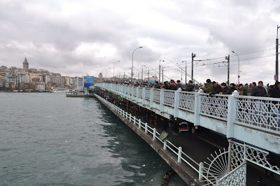 Puente de Gálata, pescadors Estambul, pescadores Estambul