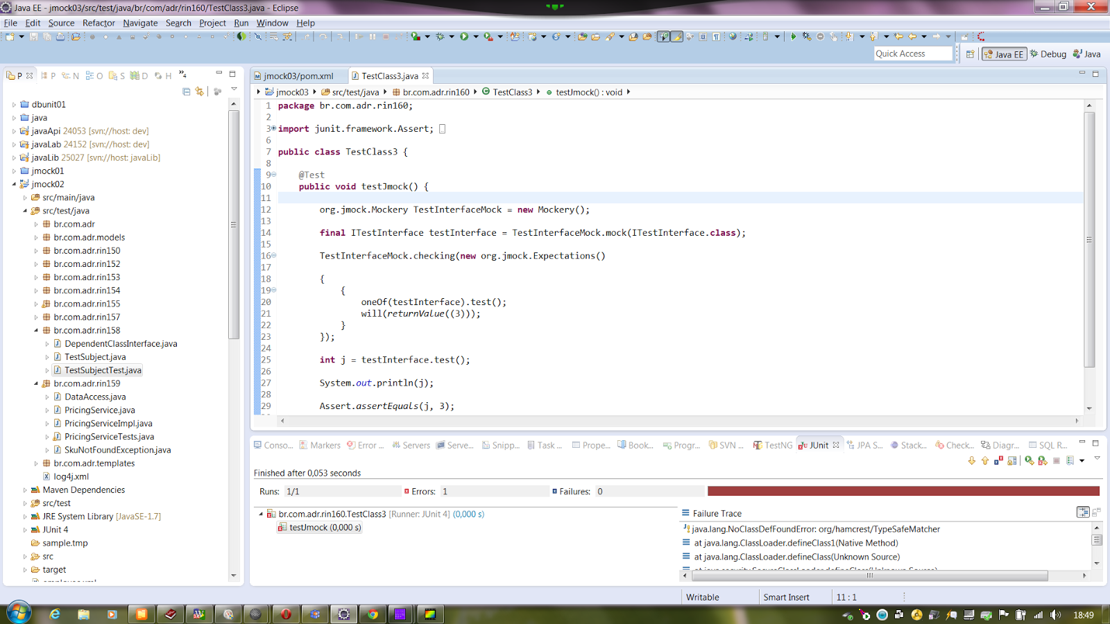 Computer Science and on java.lang.NoClassDefFoundError org/hamcrest