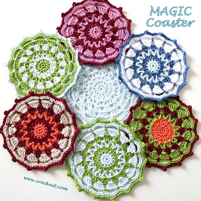 crochet patterns, how to crochet, coasters, home decore