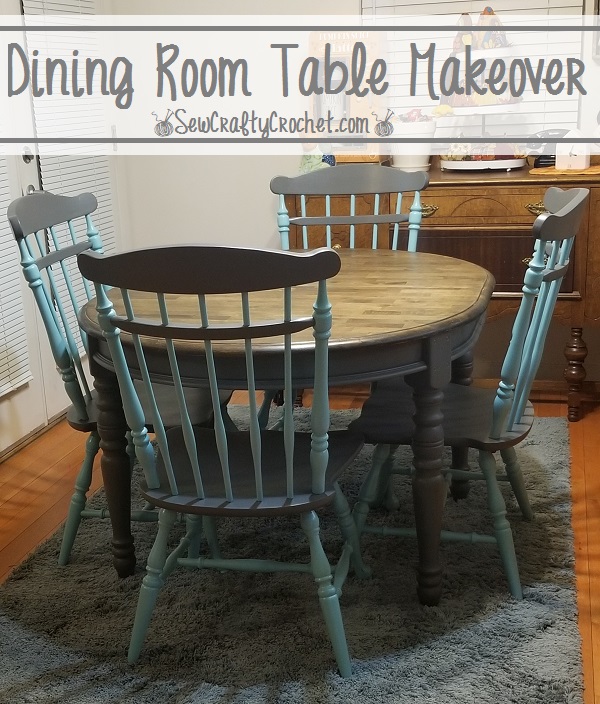 Dining Room Table Makeover - Sew Crafty Crochet