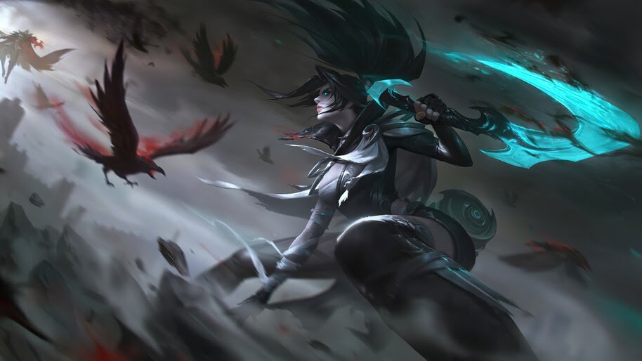Akali, LoL, Art, 4K, #7.1809