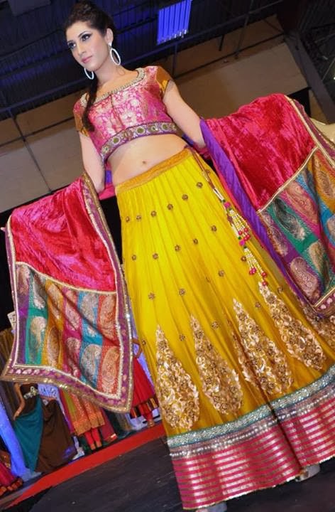 Exclusive Bridal Mehndi Dress Collection 2014 ~ Mayoon Frills