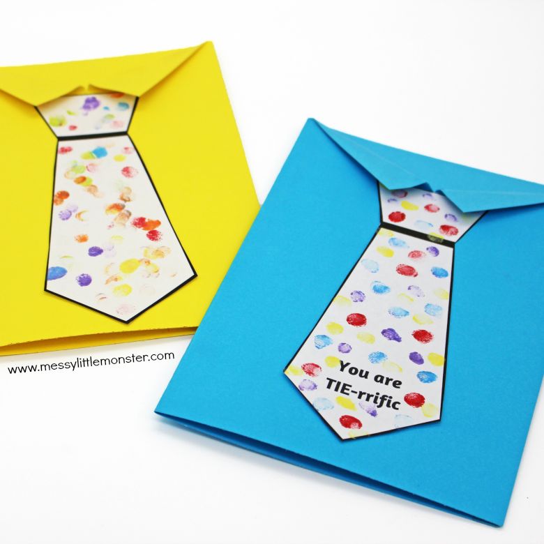 Father's Day Tie Card with Printable