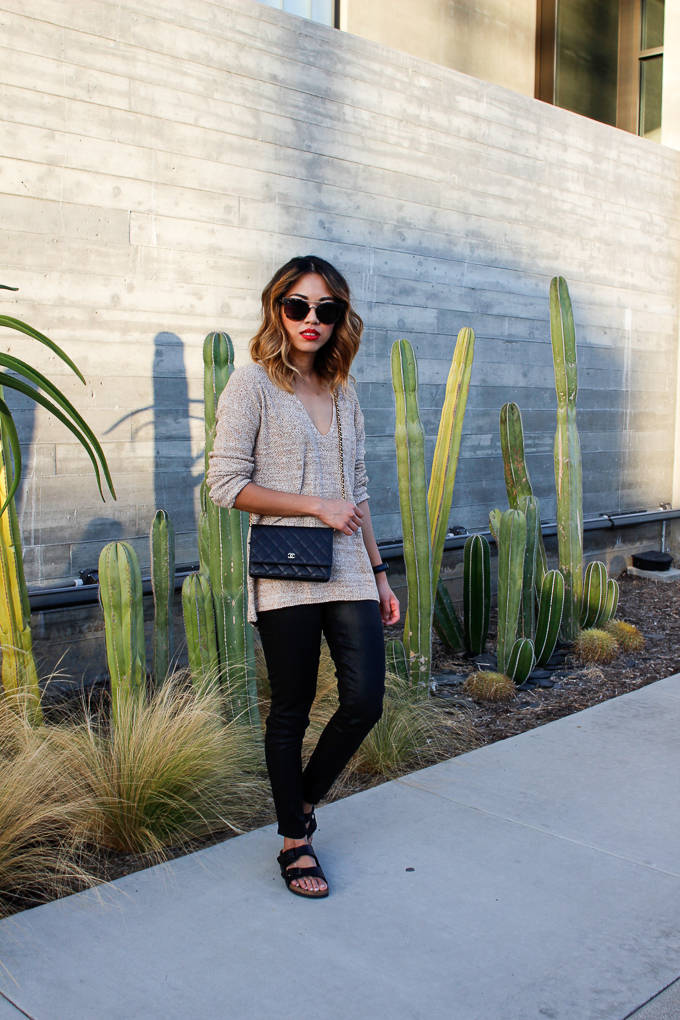 Current Favorite: Oatmeal Sweater and Coated Skinnies | beautybitten ...