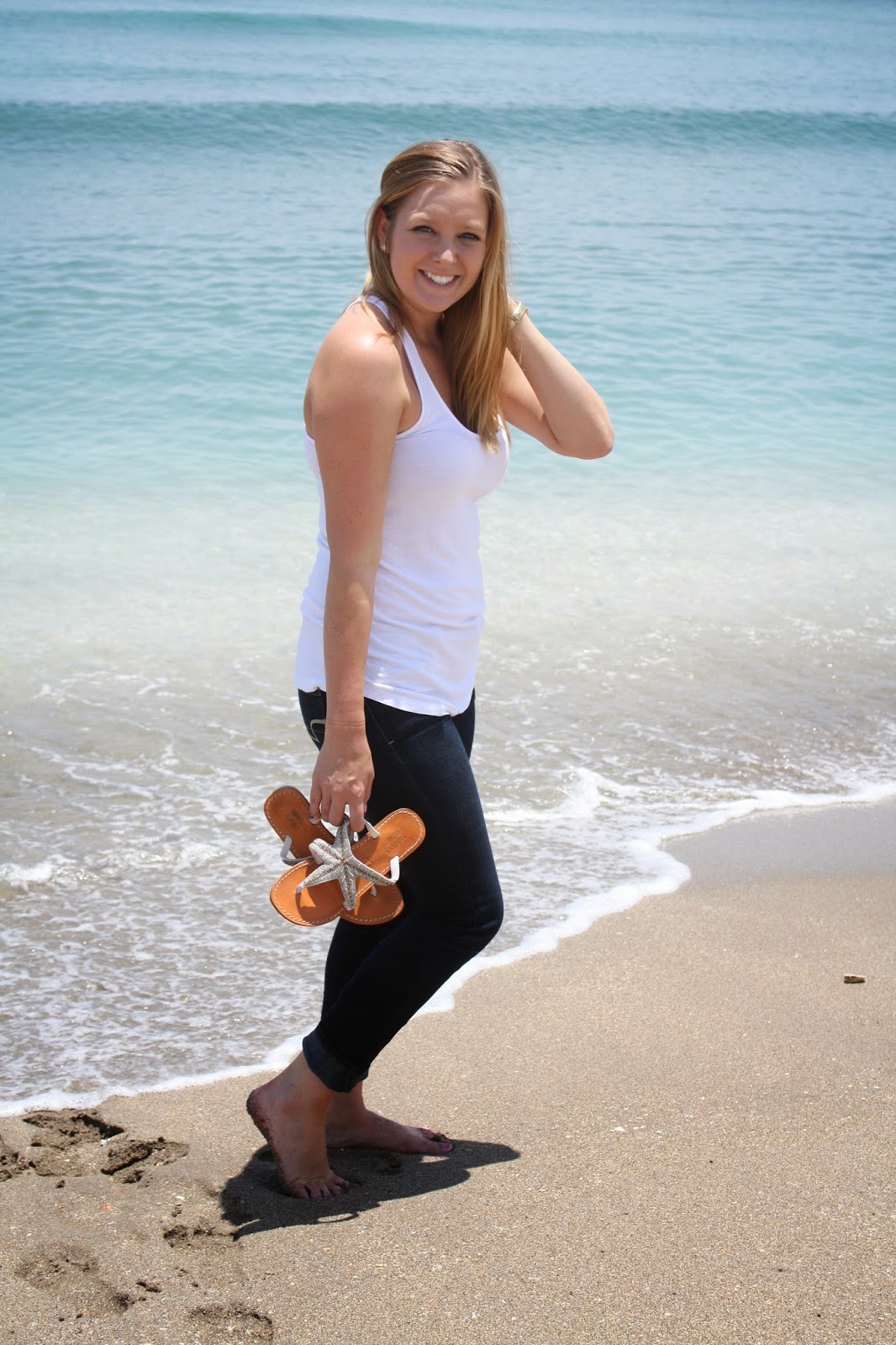 heels on the beach