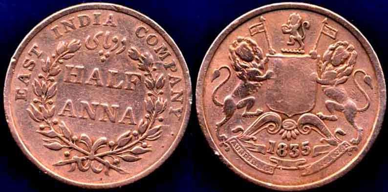 Coins Of British India 1835 1947 HALF ANNA coins-of-british-india-1835-1947-half-anna