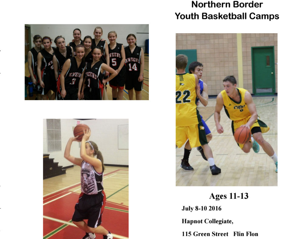 Northern Border Basketball Camp Set for Flin Flon July 810 for Ages 11