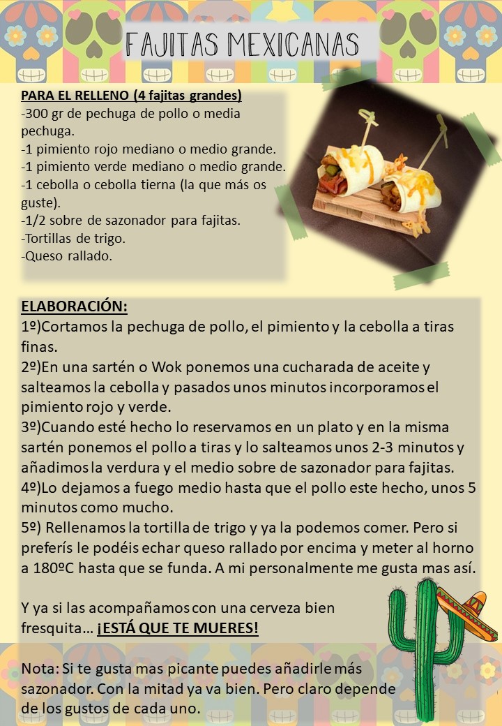 FAJITAS MEXICANAS DE POLLO RECETA FAJITAS MEXICANAS DE POLLO