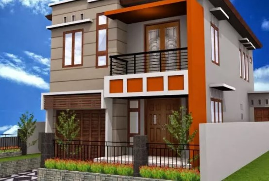 simple 2nd floor house front design pictures