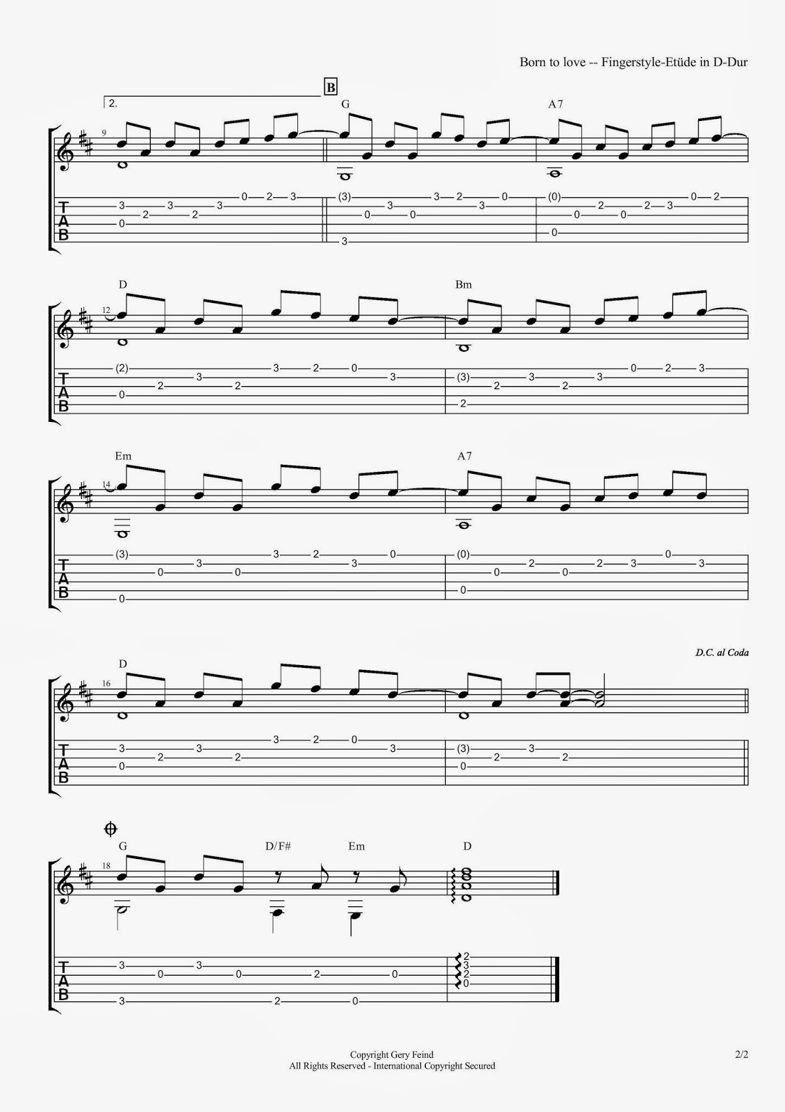 Noten Lernen Für Anfänger Gitarre Übungsstück zur Liedbegleitung in D-Dur | Einfach geiler Gitarre spielen!