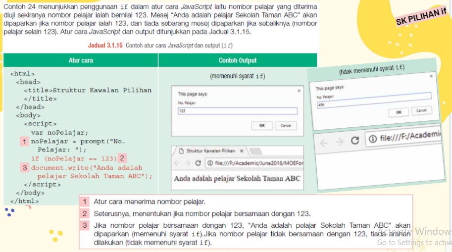 SAINS KOMPUTER & ASAS SAINS KOMPUTER SK T5  3.1.4 Penggunaan Struktur