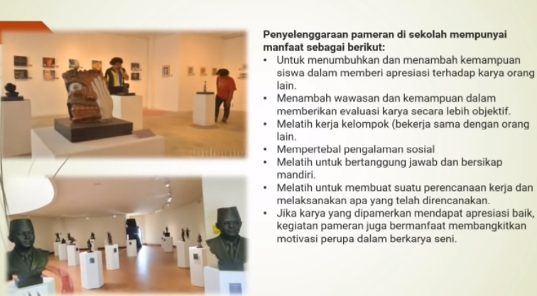 Mewarnai Patung dan Membuat Pameran Seni Jari Mister Indra