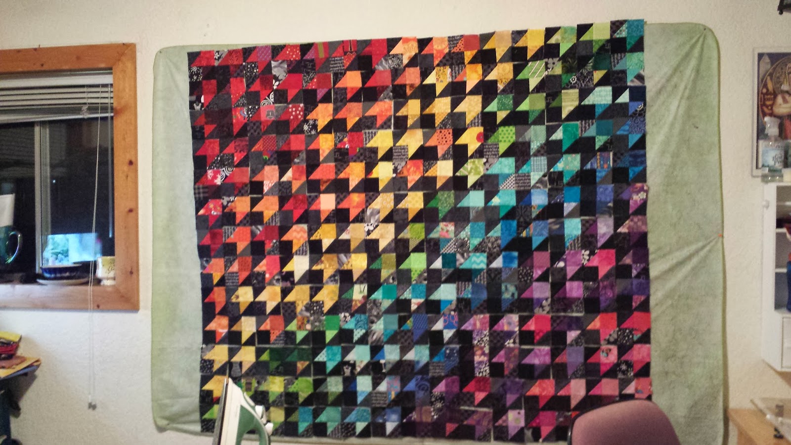 Lovely Frankenstein's Quilting Laboratory Mental Health Quilt