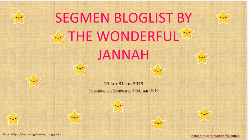 SEGMEN BLOGLIST BY THE WONDERFUL JANNAH