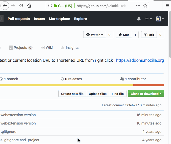 GitHub kakakikikeke/shortentheurl Convert the selected URL or