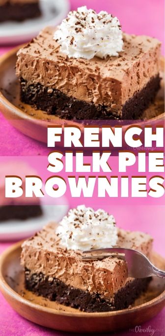 FRENCH SILK PIE BROWNIES - Feeding Yours Life