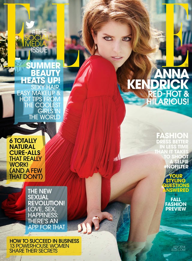 Anna Kendrick covers Elle's first social media issue - Emily Jane Johnston