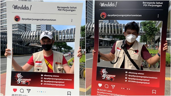 Kader PDIP Gowes dan Selfie di Titik Instagramable Besutan Anies, Bilang Keren