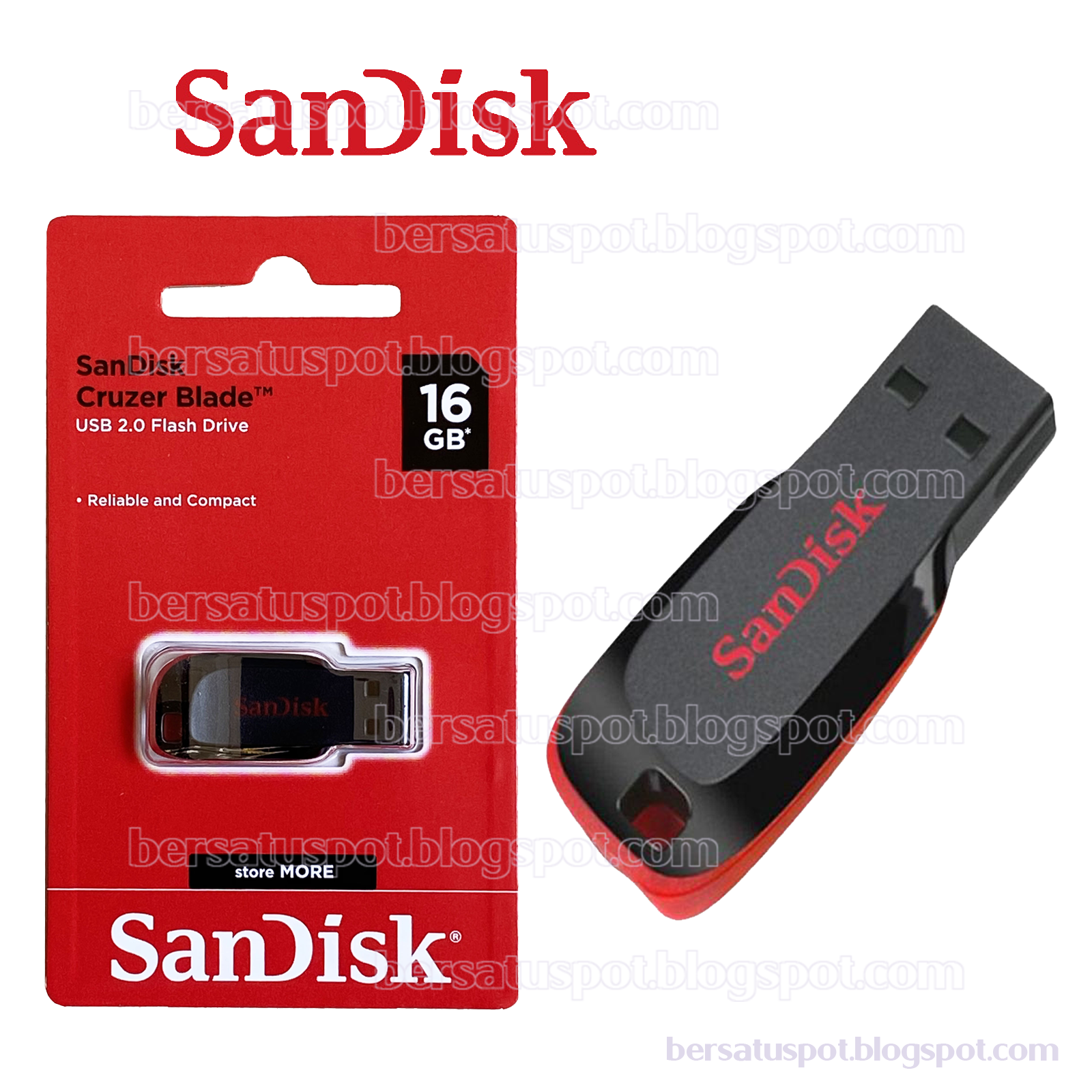 Flash Drive Sandisk Cruzer Blade 16 GB USB Disk 2.0 Flashdisk CZ50
