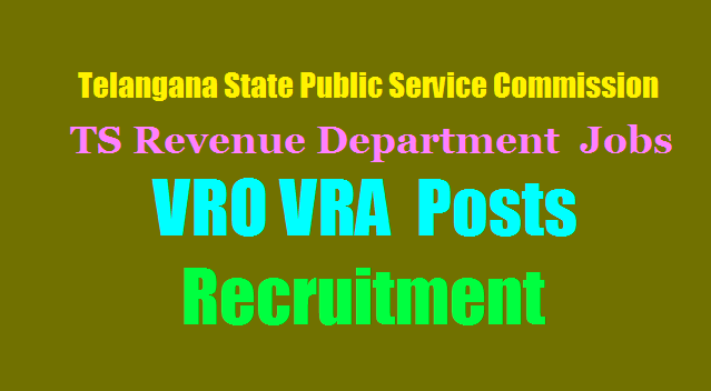 Tspsc Vro Vra Revenue Dept 2506 Posts Recruitment Notification