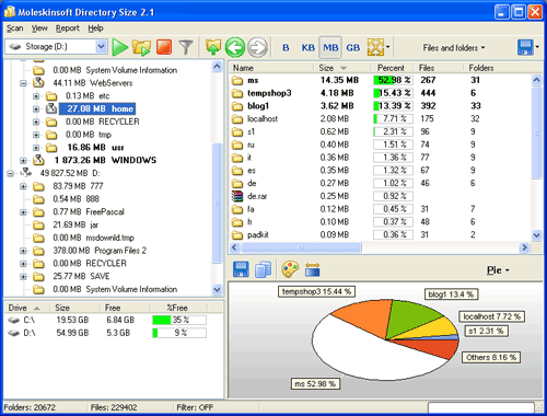 Baixakii Programas: FolderUsage