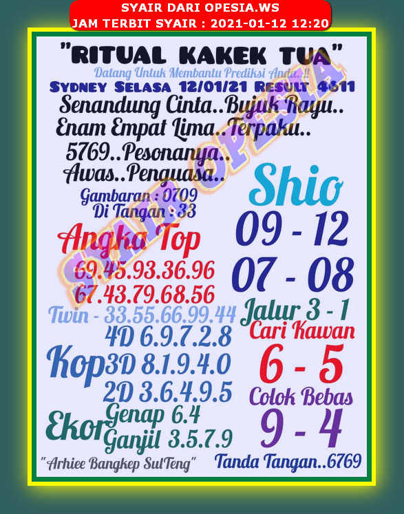 Syair Ritual Kakek Tua