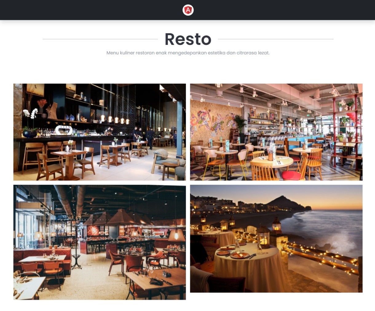 website cafe rumah makan restoran