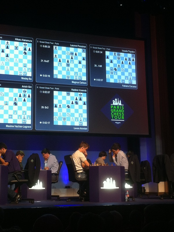 Magnus Carlsen fait exploser la défense française de Laurent Fressinet en 23 coups - Photo © Chess & Strategy
