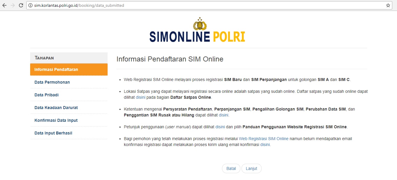 Catat! Seperti Ini Daftar Sim Secara Online di Indonesia Menulis