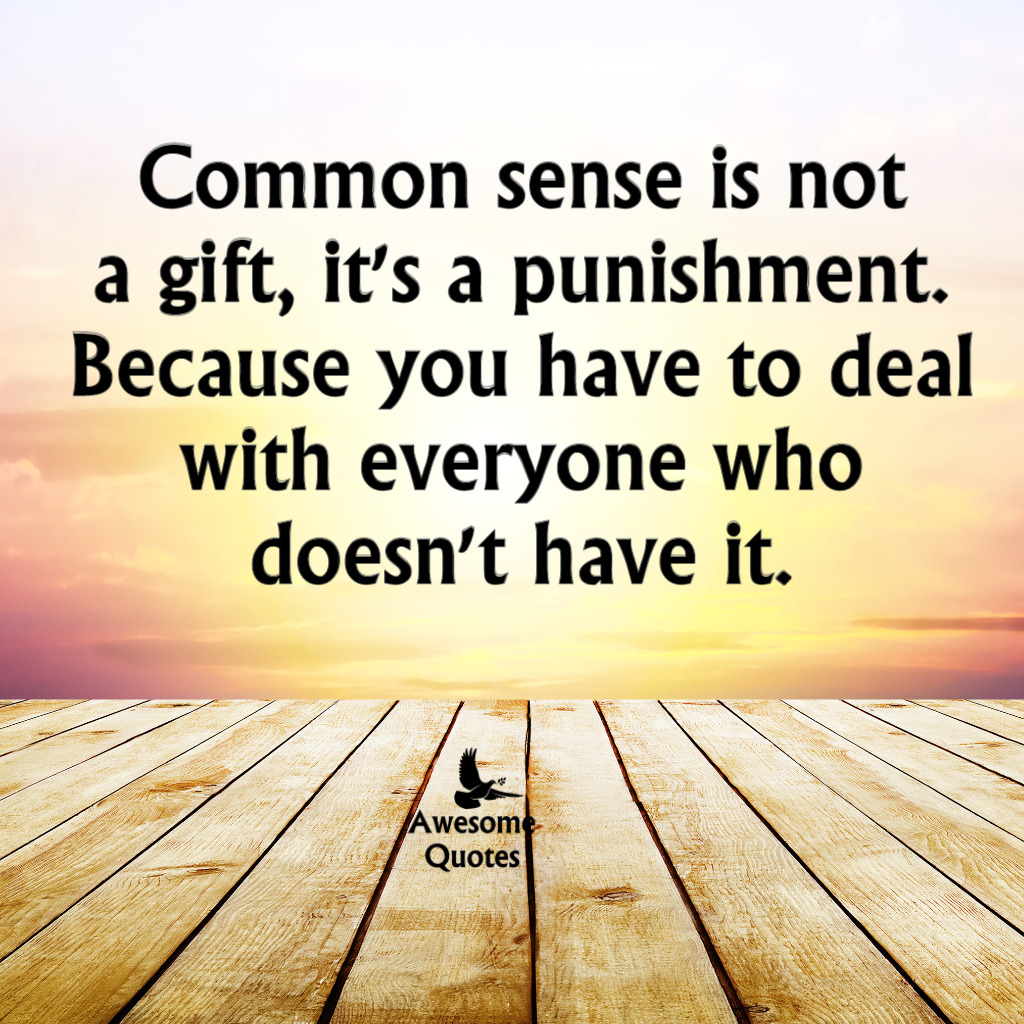 common sense quotes