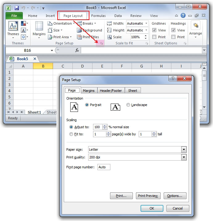 excel-page-setup-learning-microsoft-office-package-with-tutorial-for-word-excel-and-powerpoint