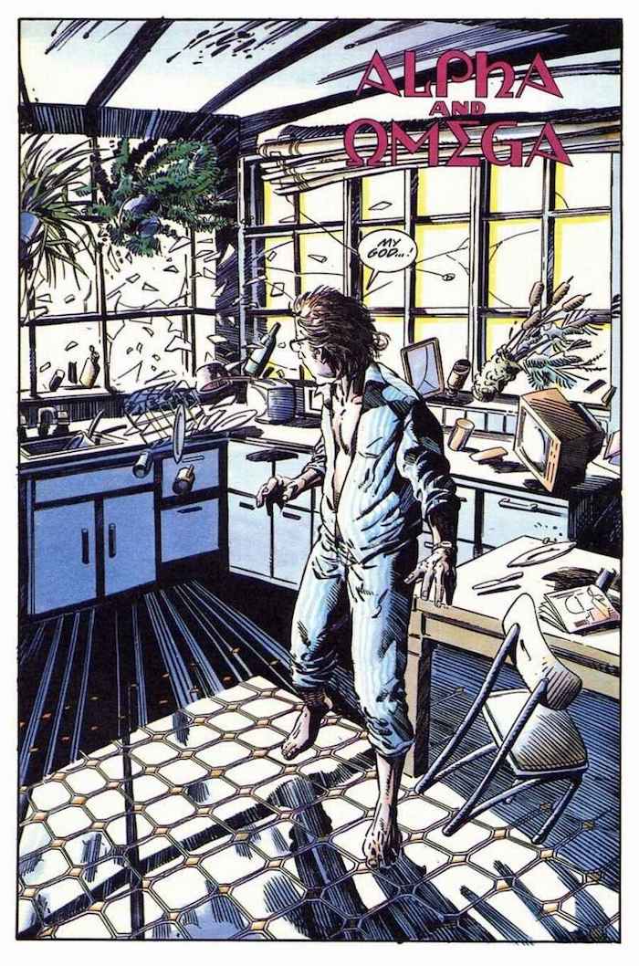 Solar Man of the Atom #1 valiant 1990s comic book page art by Barry Windsor Smith