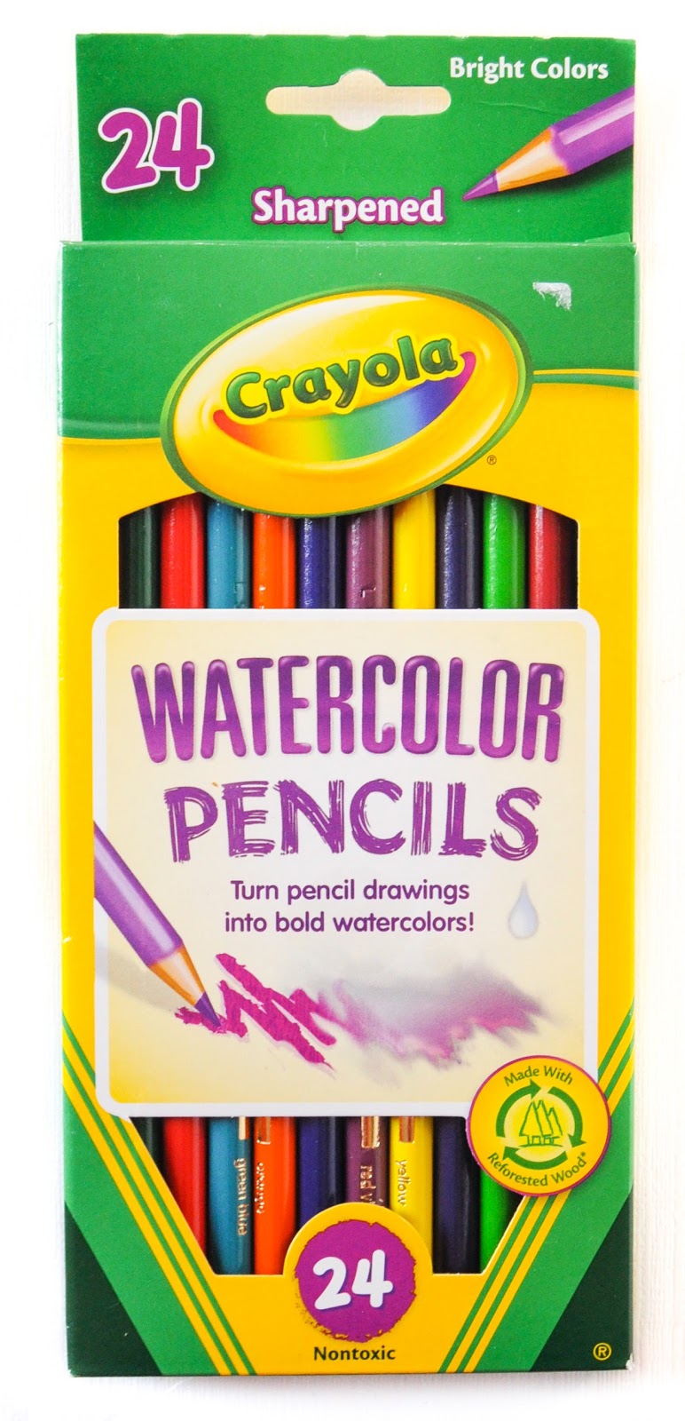 Crayola Water Color Pencils What's Inside the Box Jenny's Crayon Collection